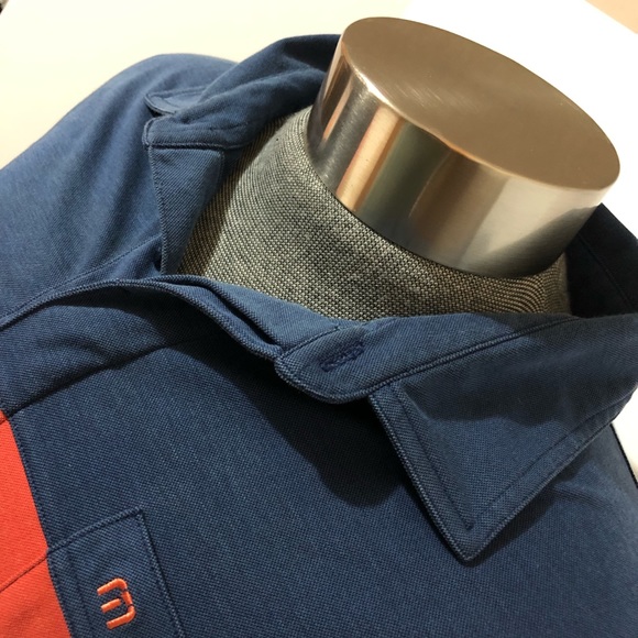 🚫sold🚫Travis Mathew golf polo shirt blue/red size XL - Picture 9 of 10